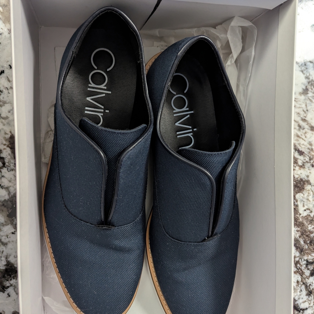 Calvin Klein Men's Navy Slip-On Shoes